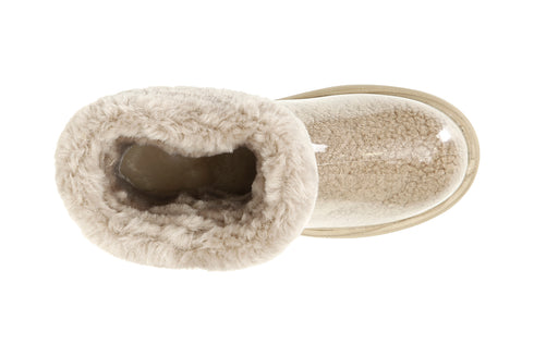CafèNoir Donna Tronchetto in pvc con pelliccia sintetica C1DV9020 Beige